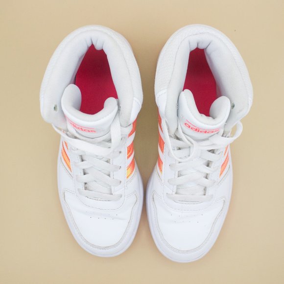 Adidas Hoops Mid 2.0 kids size 5, fits womens 7 - Picture 3 of 6